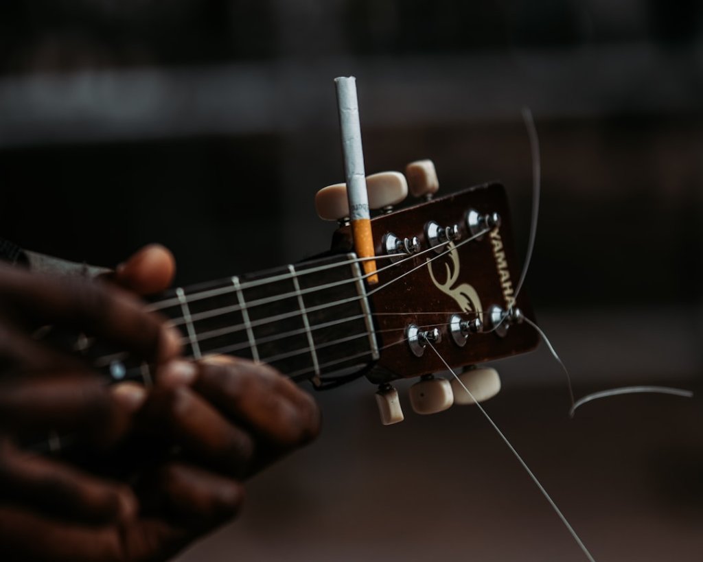 Photo Left-handed guitar